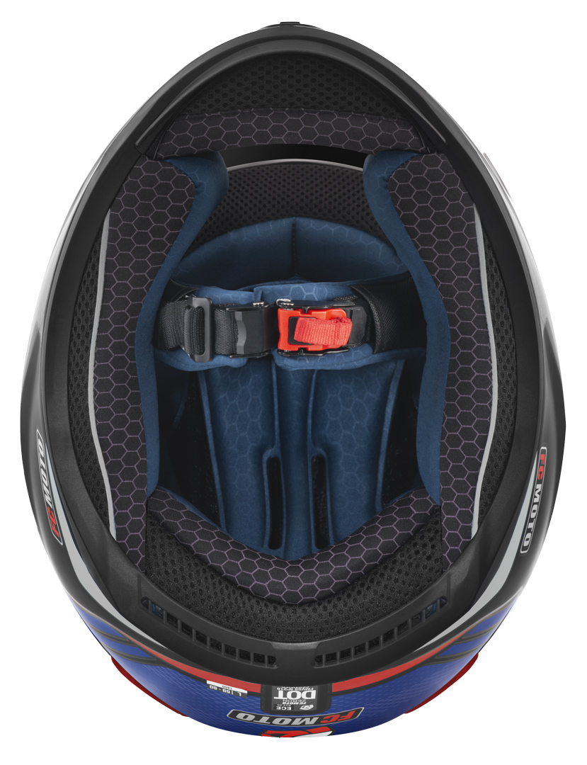 FC-Moto FF114B Zeron Cască Negru mat/roșu/albastru/alb L Figura 7