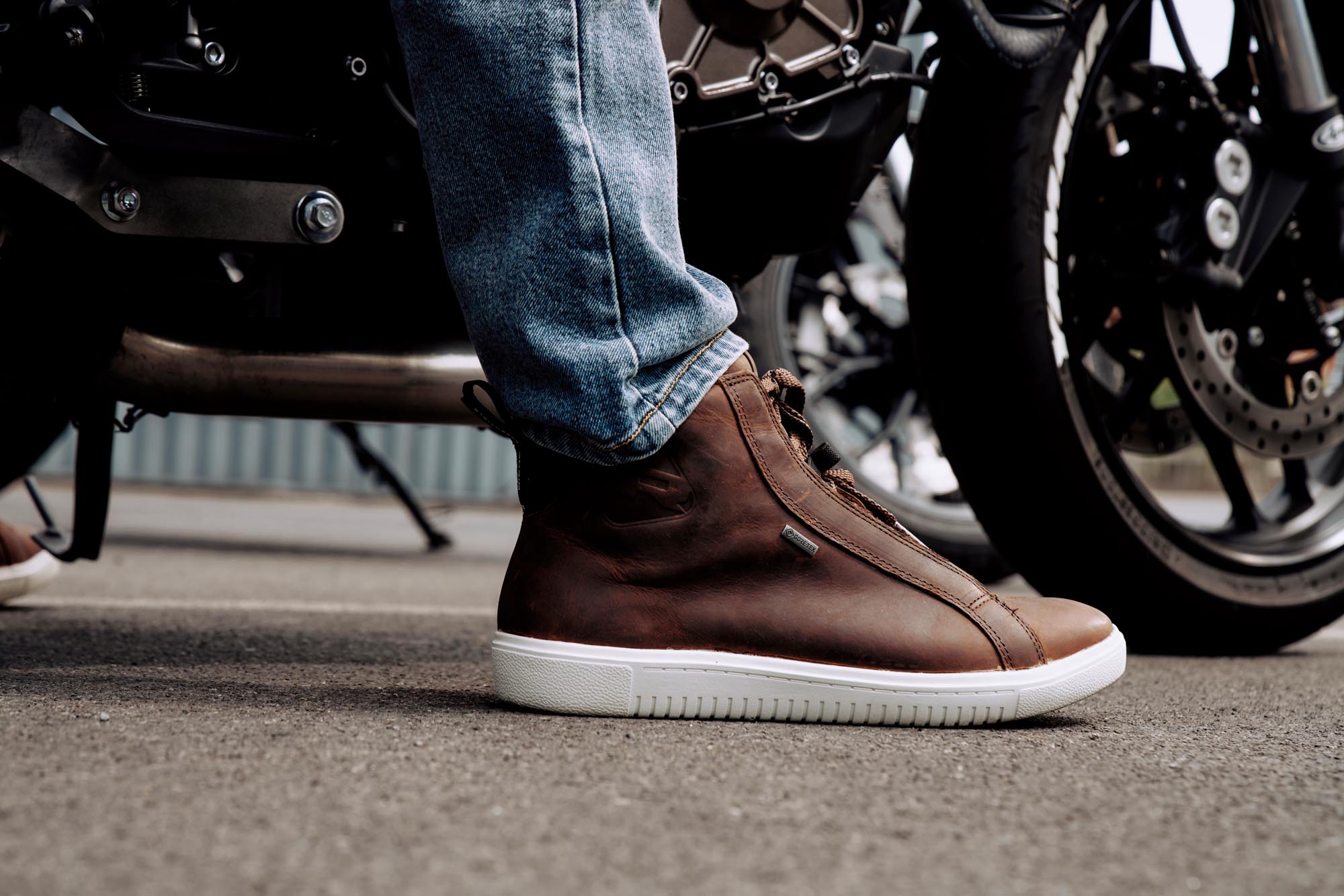 Richa Logan Gore-Tex vodootporne motociklističke cipele smeđa 43 Slika 6