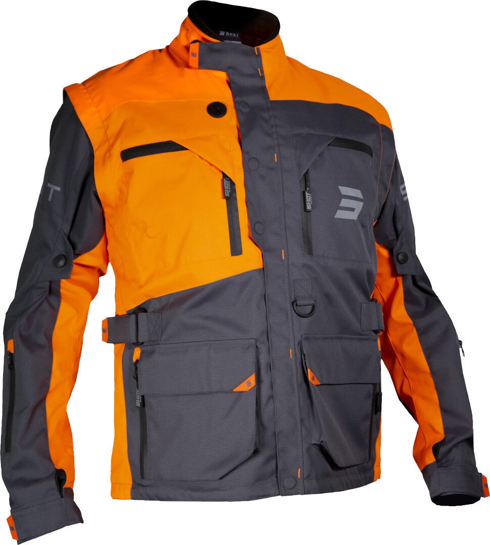 Shot Racetech Motocross Jacke grau/orange 3XL Abbildung 1