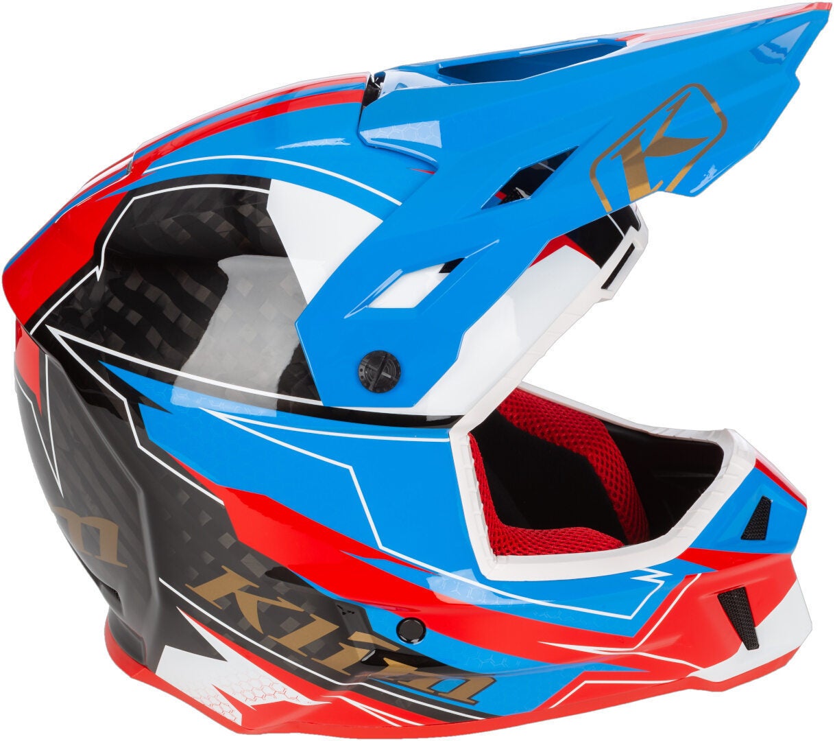 Side view of Klim F3 Carbon Velocity Snowmobile Helmet