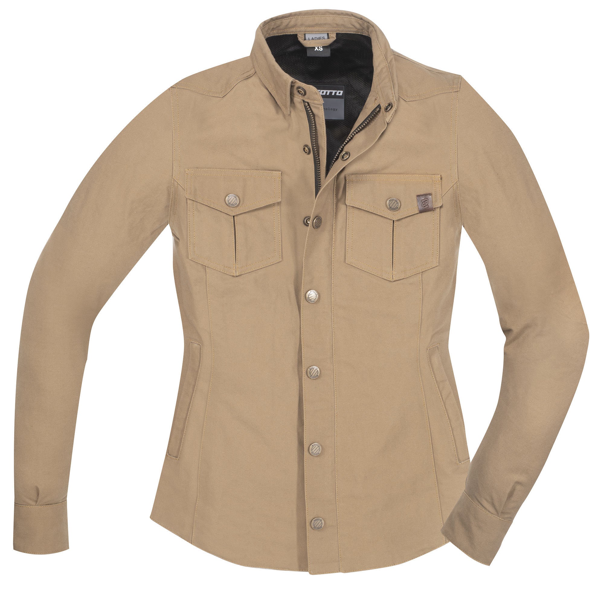 Bogotto Furrow Ladies Motorcycle Shirt brown L Figure 4