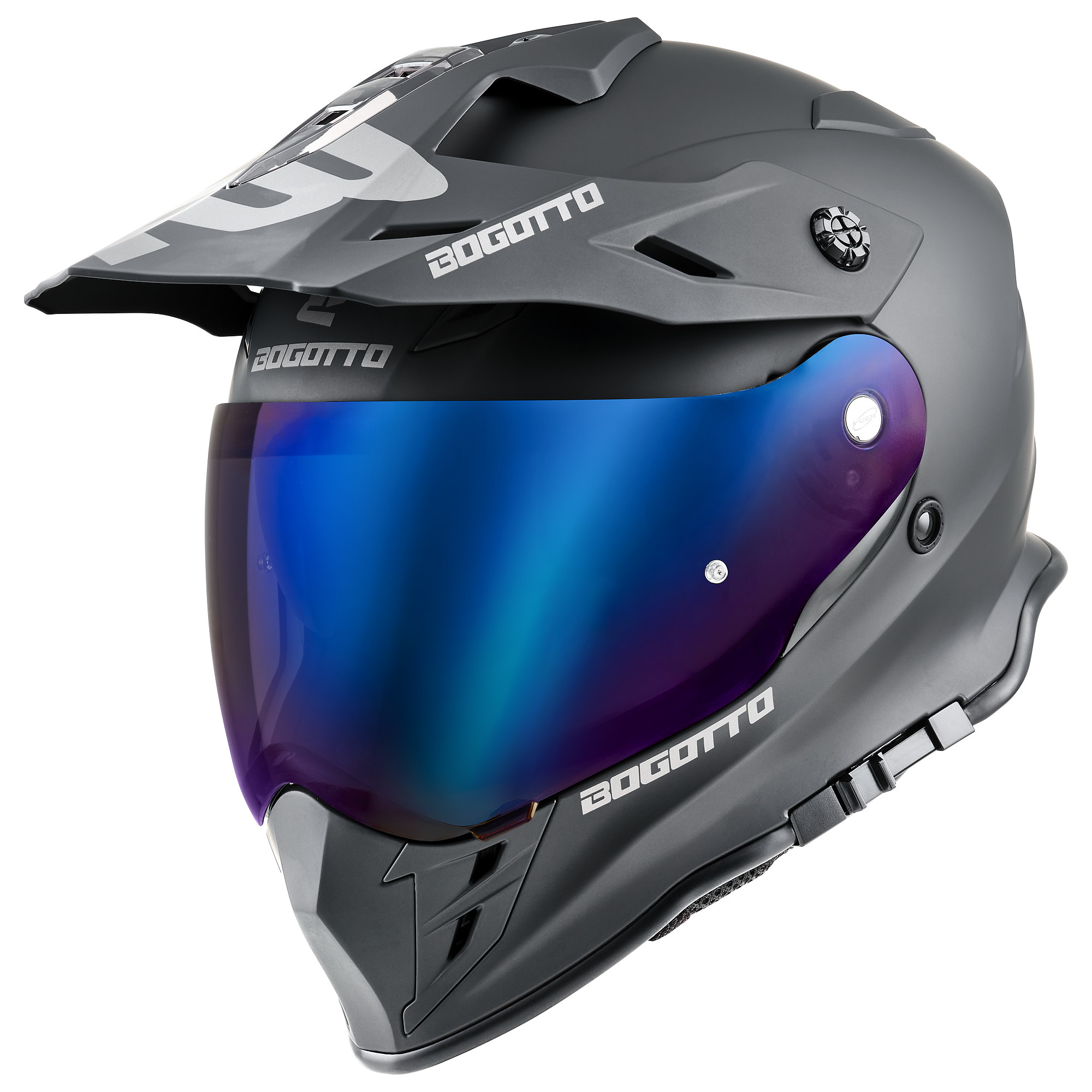 Bogotto H331 Enduro kaciga crni mat L (59/60) Slika 9