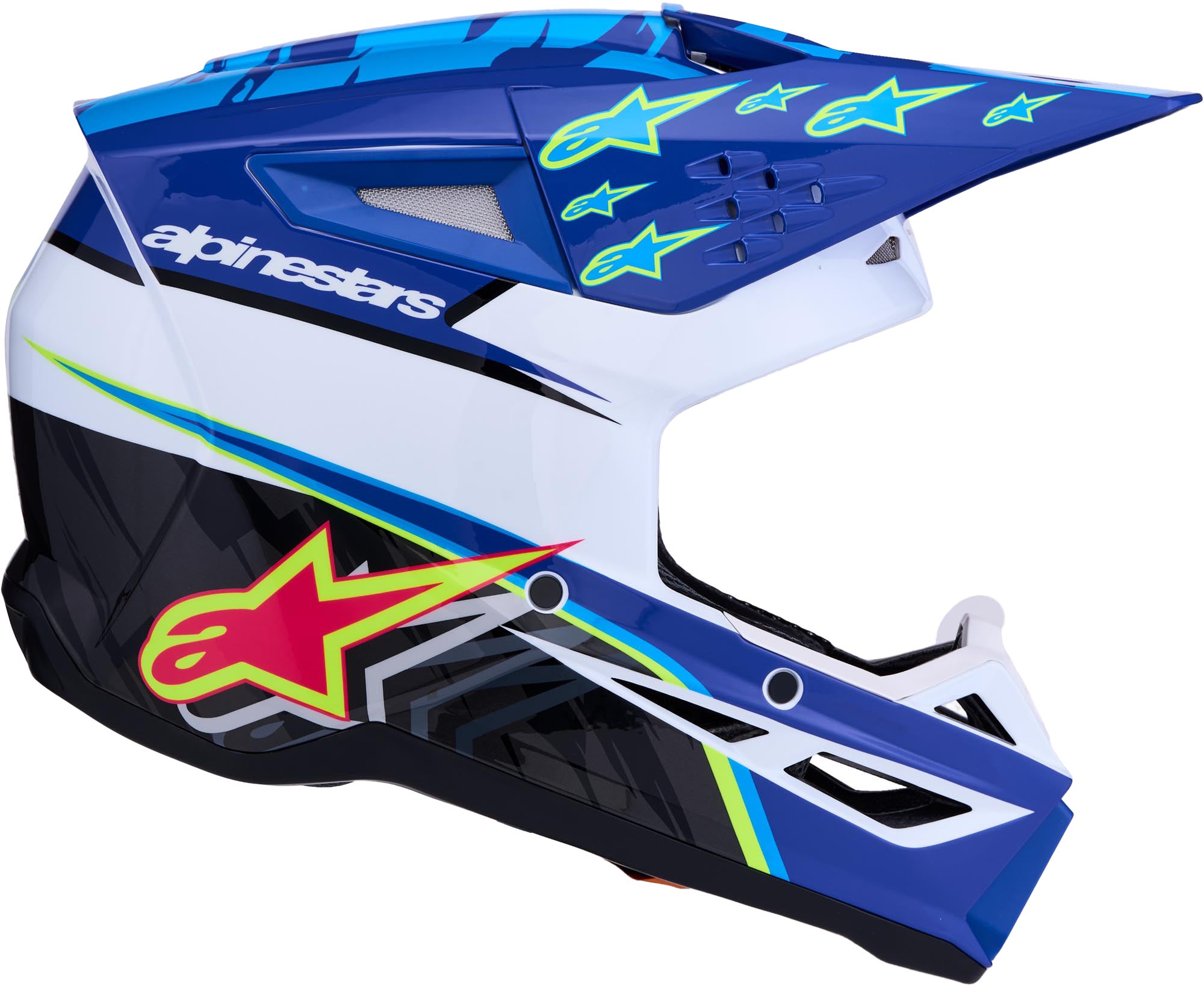 Side view of Alpinestars S-M3 Falcon Motocross Helmet