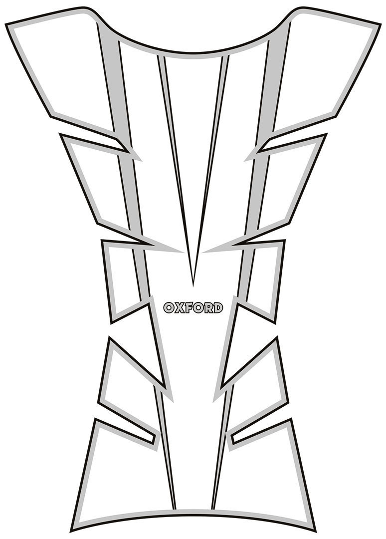 Oxford Sheer Arrow Cuscinetto serbatoio Argento Figura 1