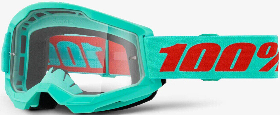 100% Strata 2 Essential Ochelari de motocross Albastru deschis Figura 1