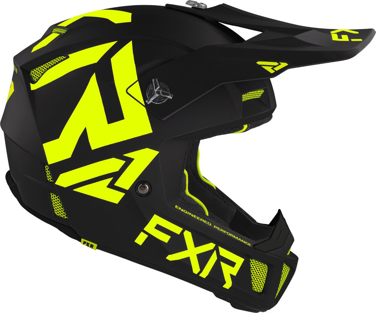 FXR Clutch CX MX Gear Casco Motocross giallo/nero L (59/60) Figura 4