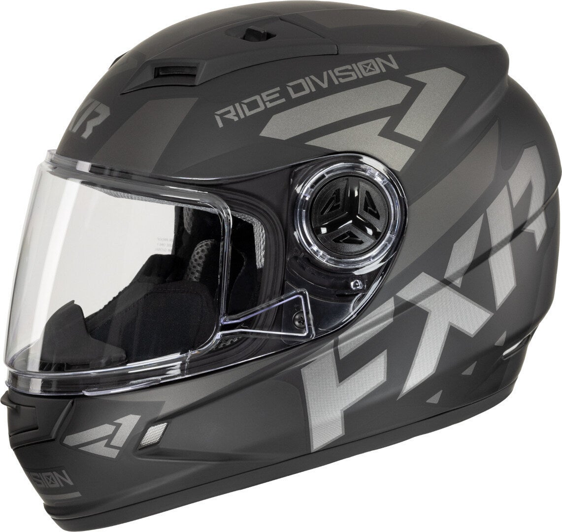 FXR Nitro Core Youth Sneeuwscooter Helm Zwart mat/grijs L (53/54) Figuur 4
