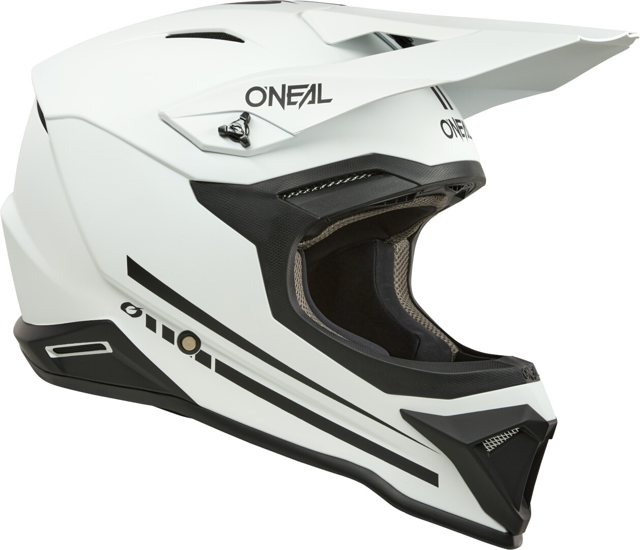 Oneal 1SRS Solid Motocross Helmet white matt M Figure 3