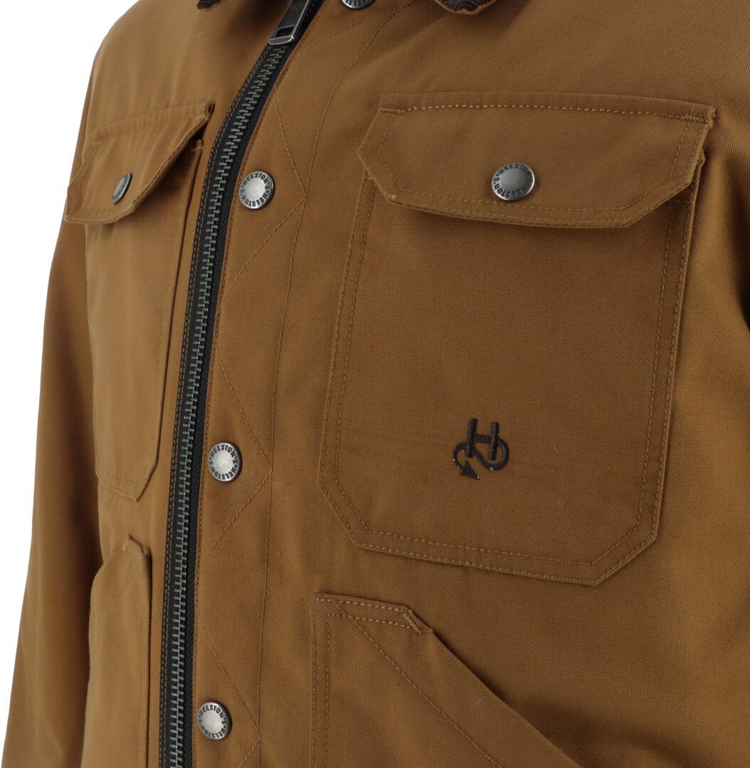 Helstons Oregon Motorcycle Textile Jacket brown M Figure 7
