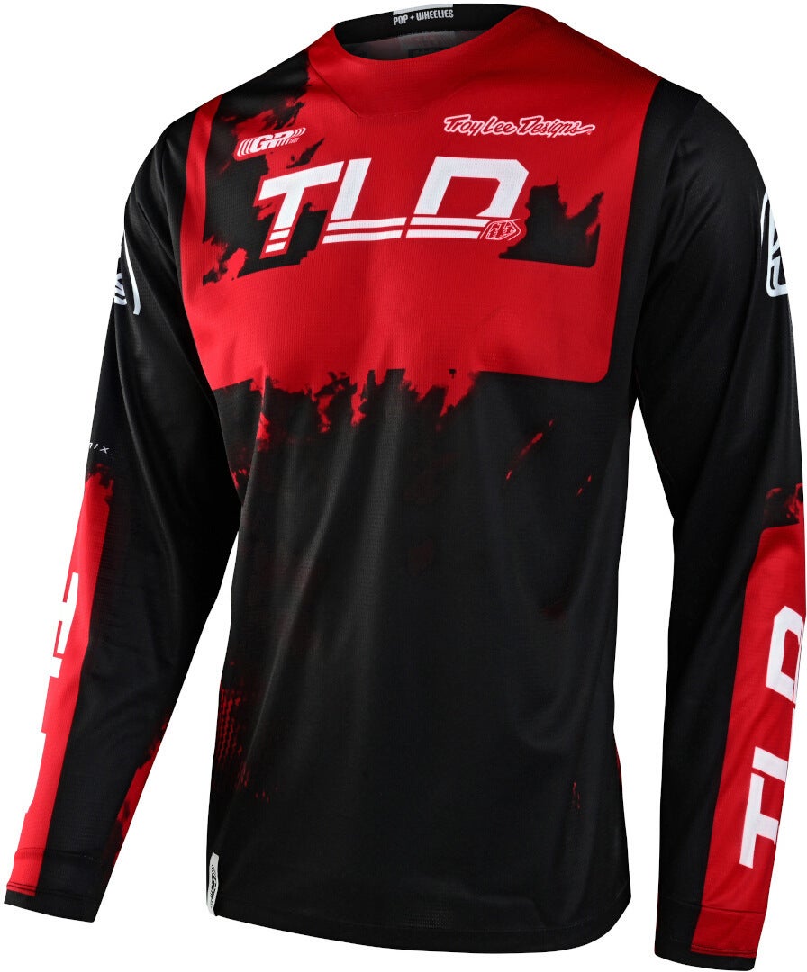 Troy Lee Designs GP Astro 2022 Motocross trøje rød/sort XL Figur 1