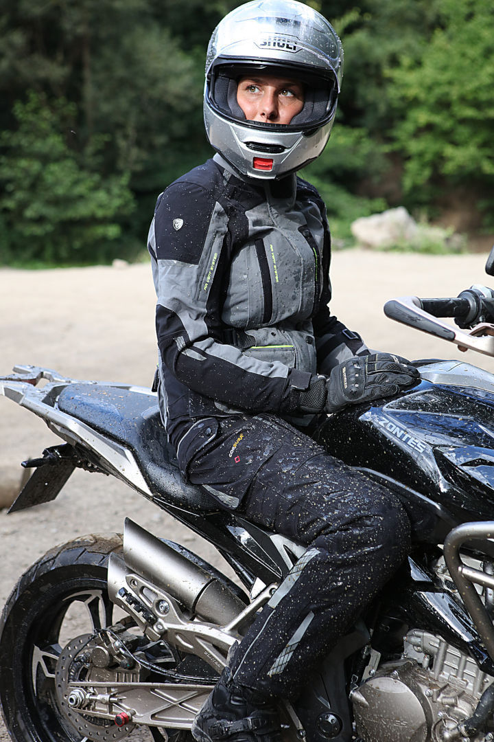 Modeka Viper LT Damen Motorrad Textiljacke grau/schwarz 42 Abbildung 6