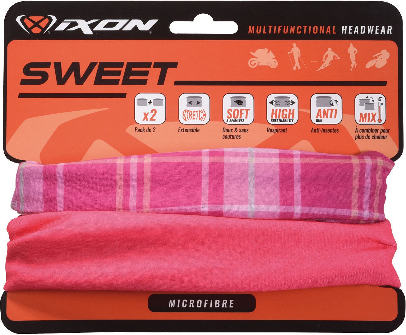 Ixon Sweet Square Headwear multifuncional rosa Figura 1