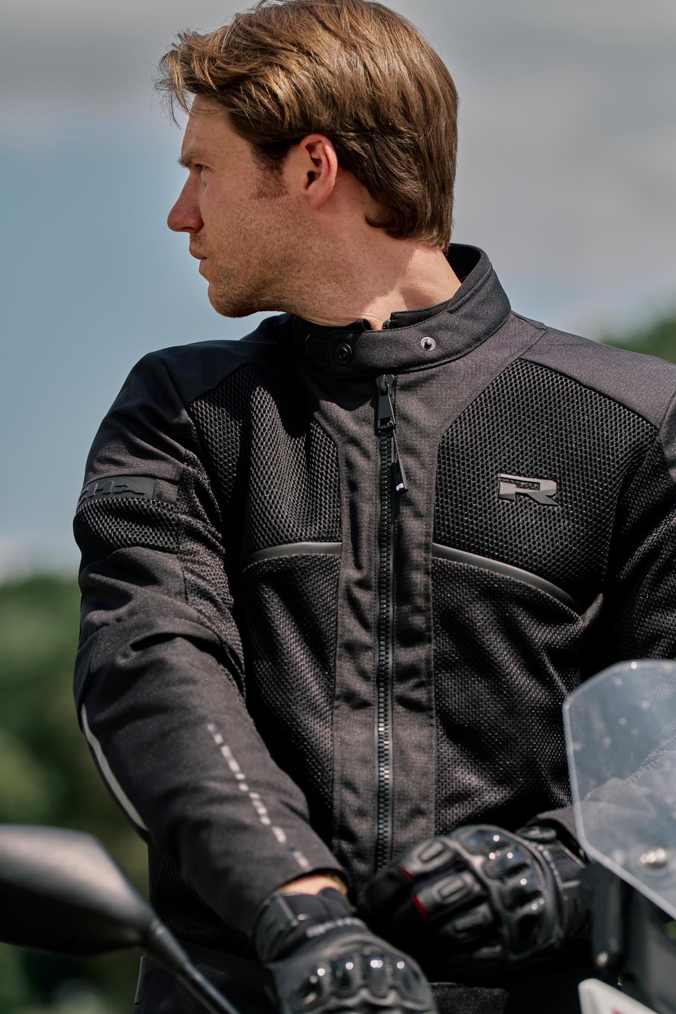 Richa Airstream X-2 wasserdichte Motorrad Textiljacke schwarz S Abbildung 5