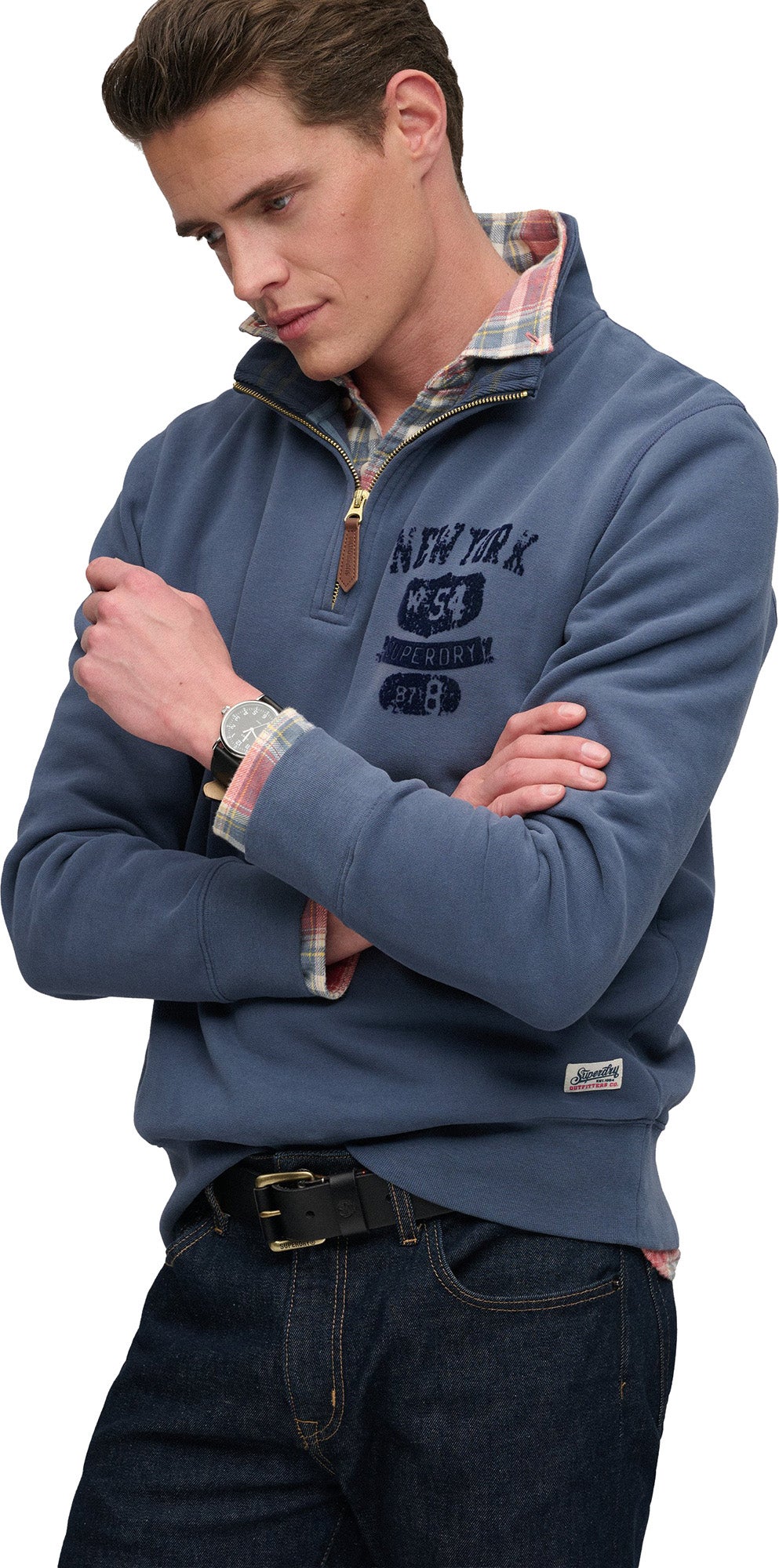 Superdry & Co Tonal Pulóver kék XL 3. ábra