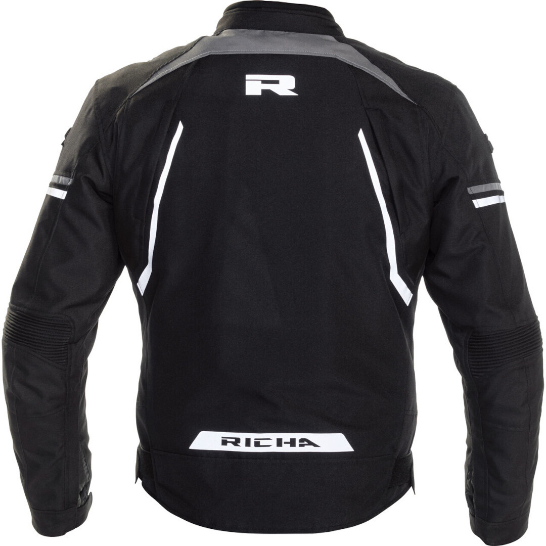 Richa Gotham 2 waterproof Motorcycle Textile Jacket black/white L Figure 2