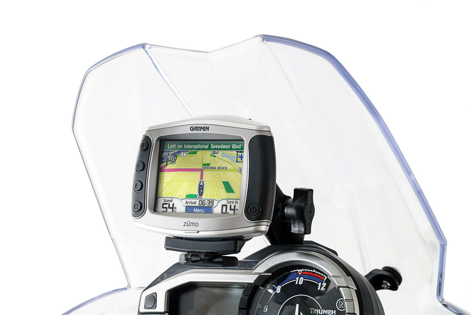 Suport GPS SW-Motech pentru cockpit - Negru. Triumph Tiger 800/800 XC, XR (10-17). Figura 1