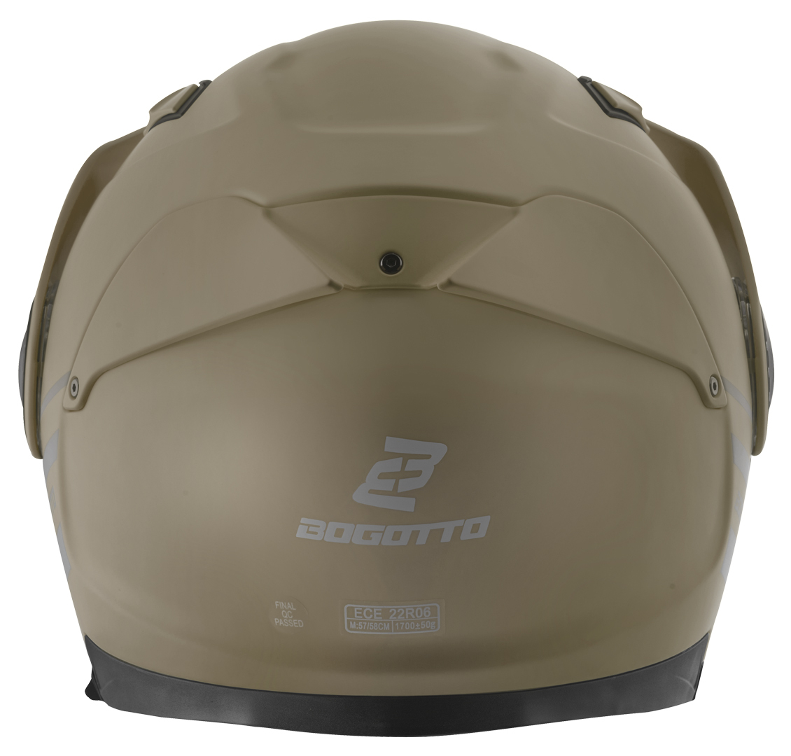 Bogotto FG-102 Duo Cască din fibră de sticlă Maro mat S Figura 7
