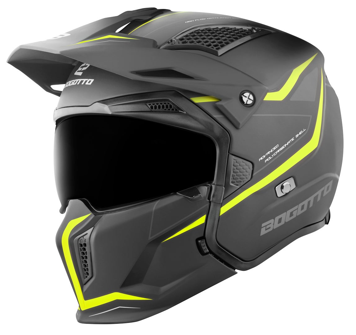 Bogotto Radic WN-ST Casco giallo/nero L Figura 2