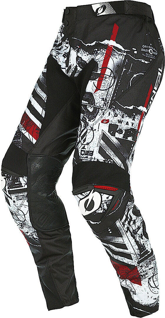 Oneal Mayhem Scarz V.22 Motocross bukser sort/hvid/rød 32 Figur 1
