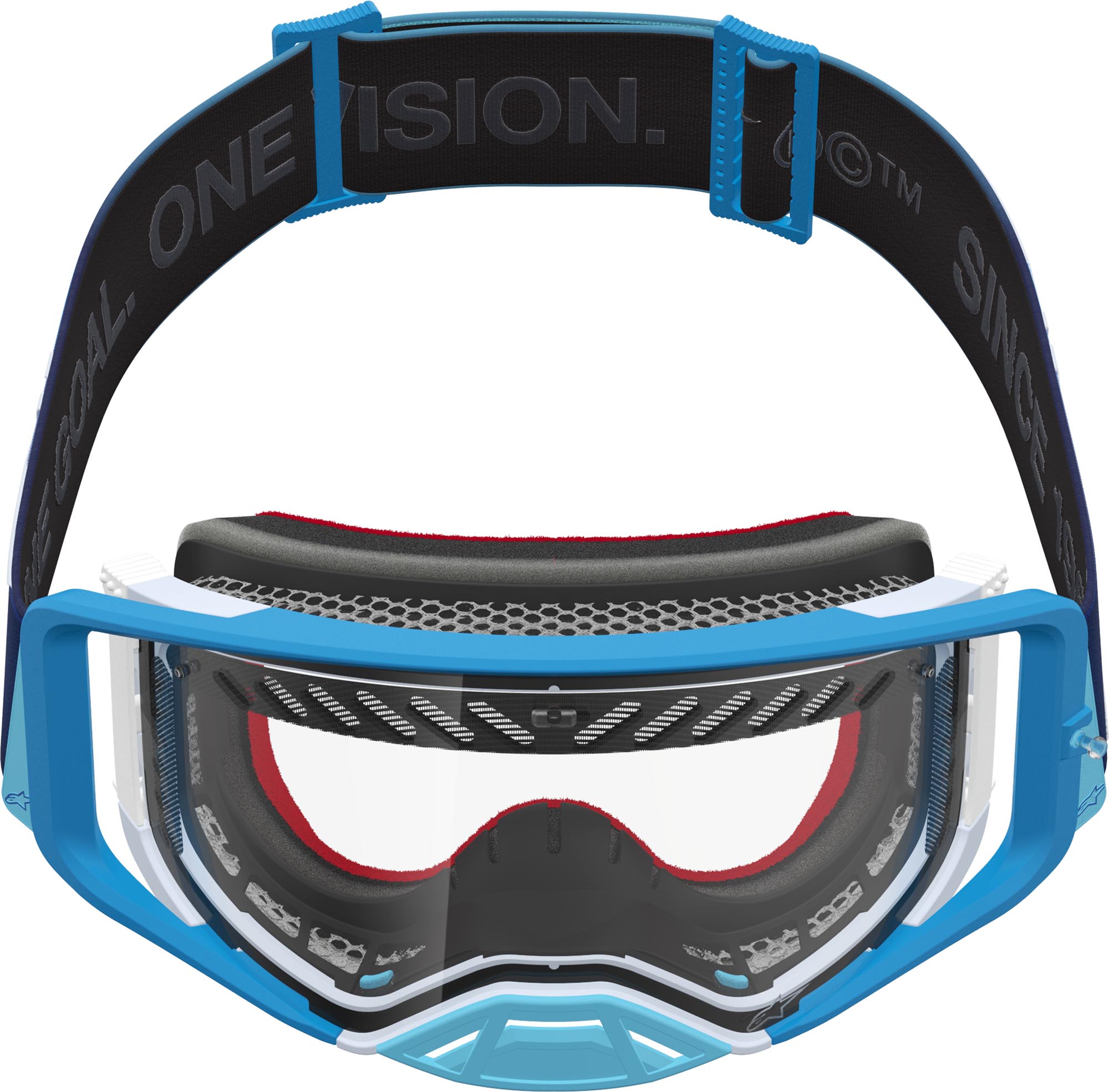 Alpinestars Supertech Dura Air Fluid Motocross Goggles blue/silver Figure 8