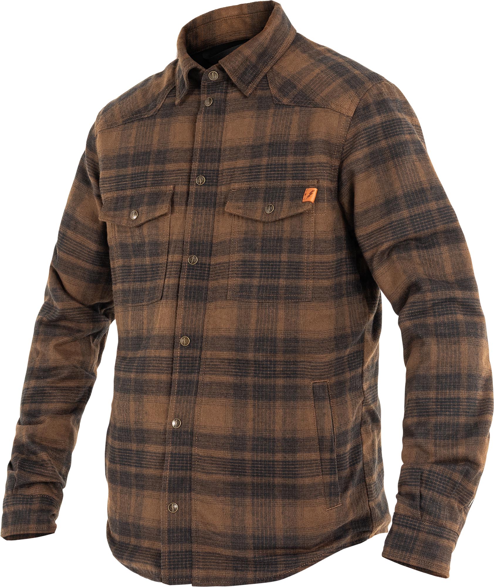 John Doe Motoshirt Skjorte brun M Figur 8