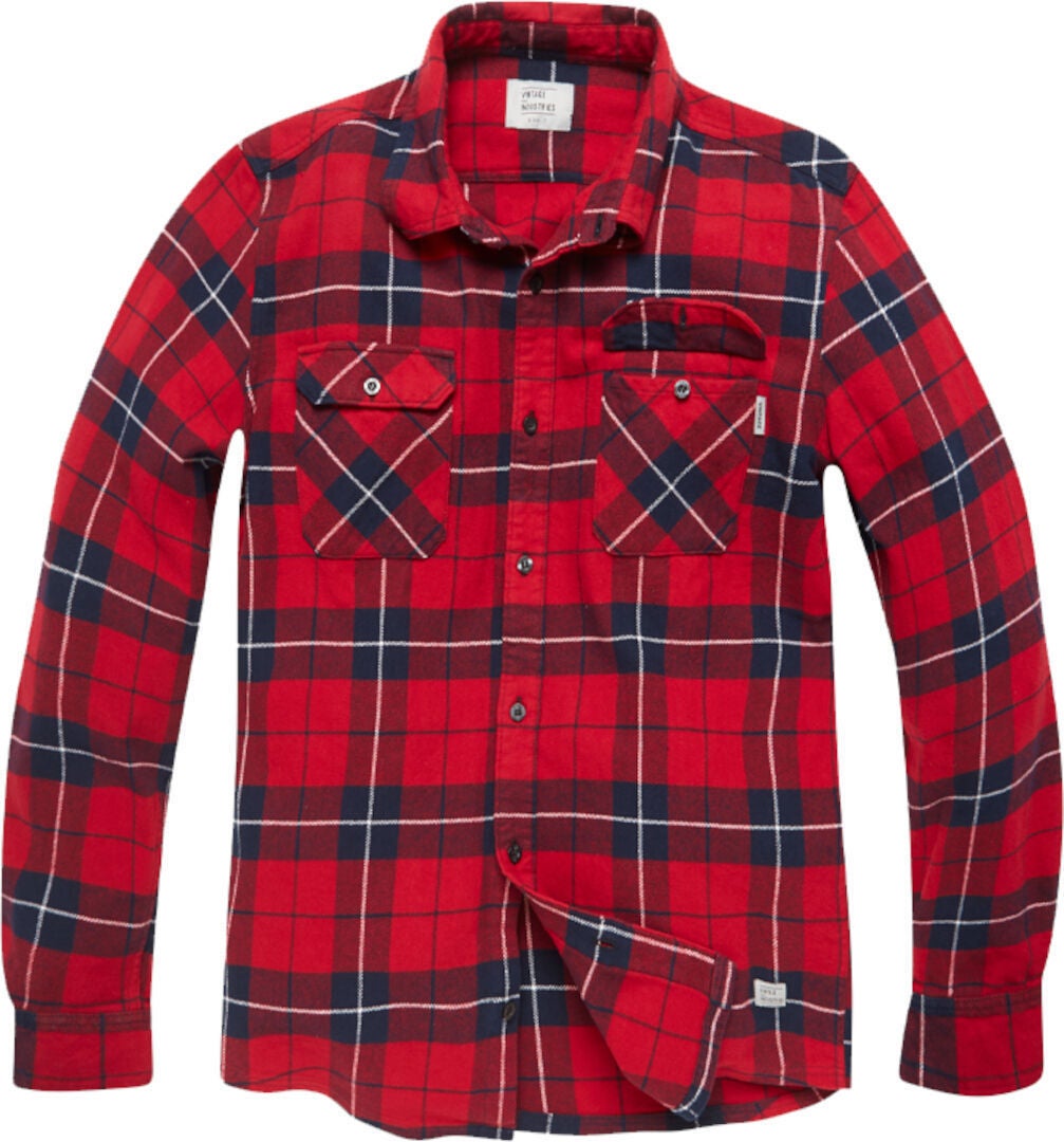 Vintage Industries Sem Flannel Hemd rot M Abbildung 1