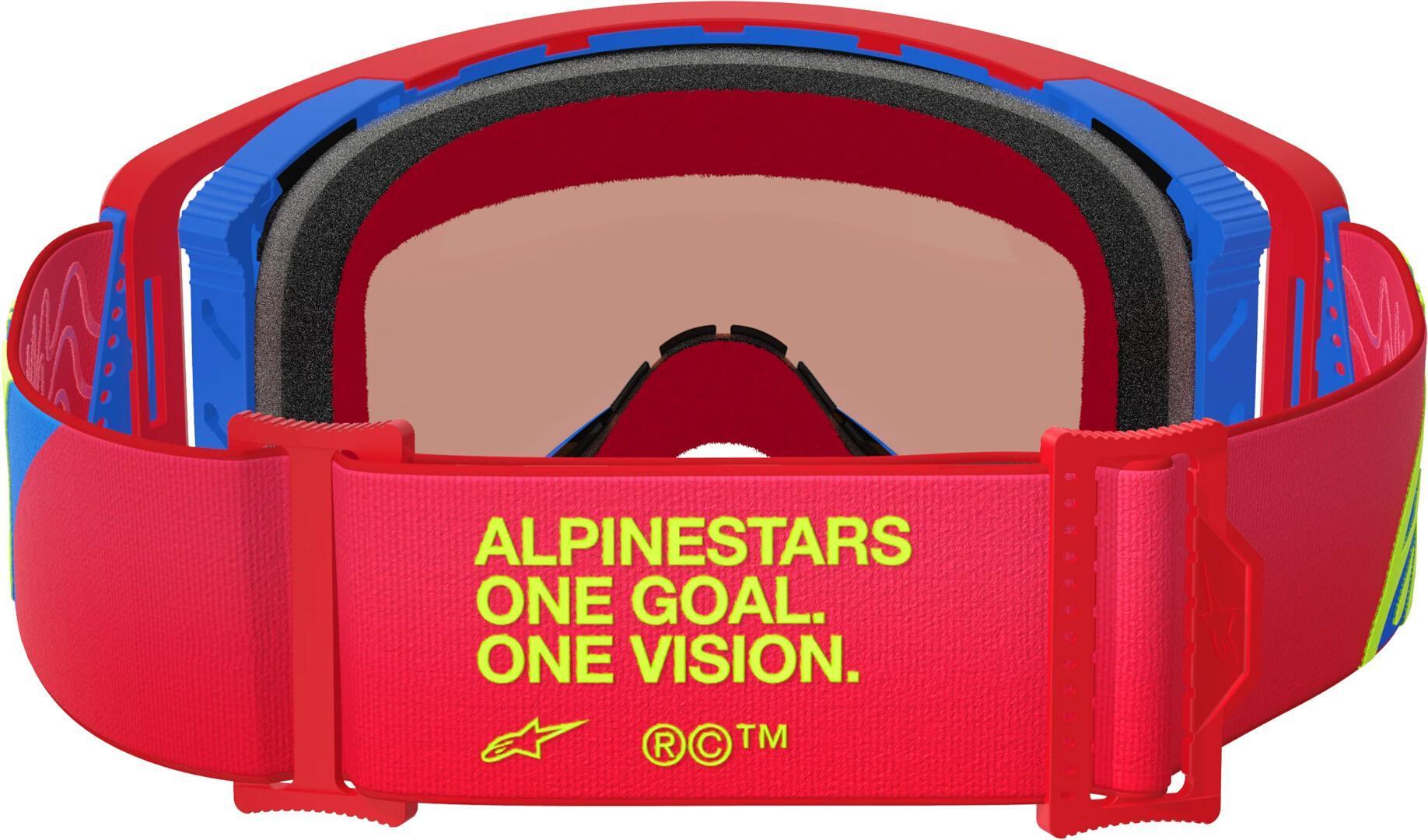 Alpinestars Supertech Corp Absolute Vision Mirror Ochelari de motocross Roșu/Albastru Figura 4