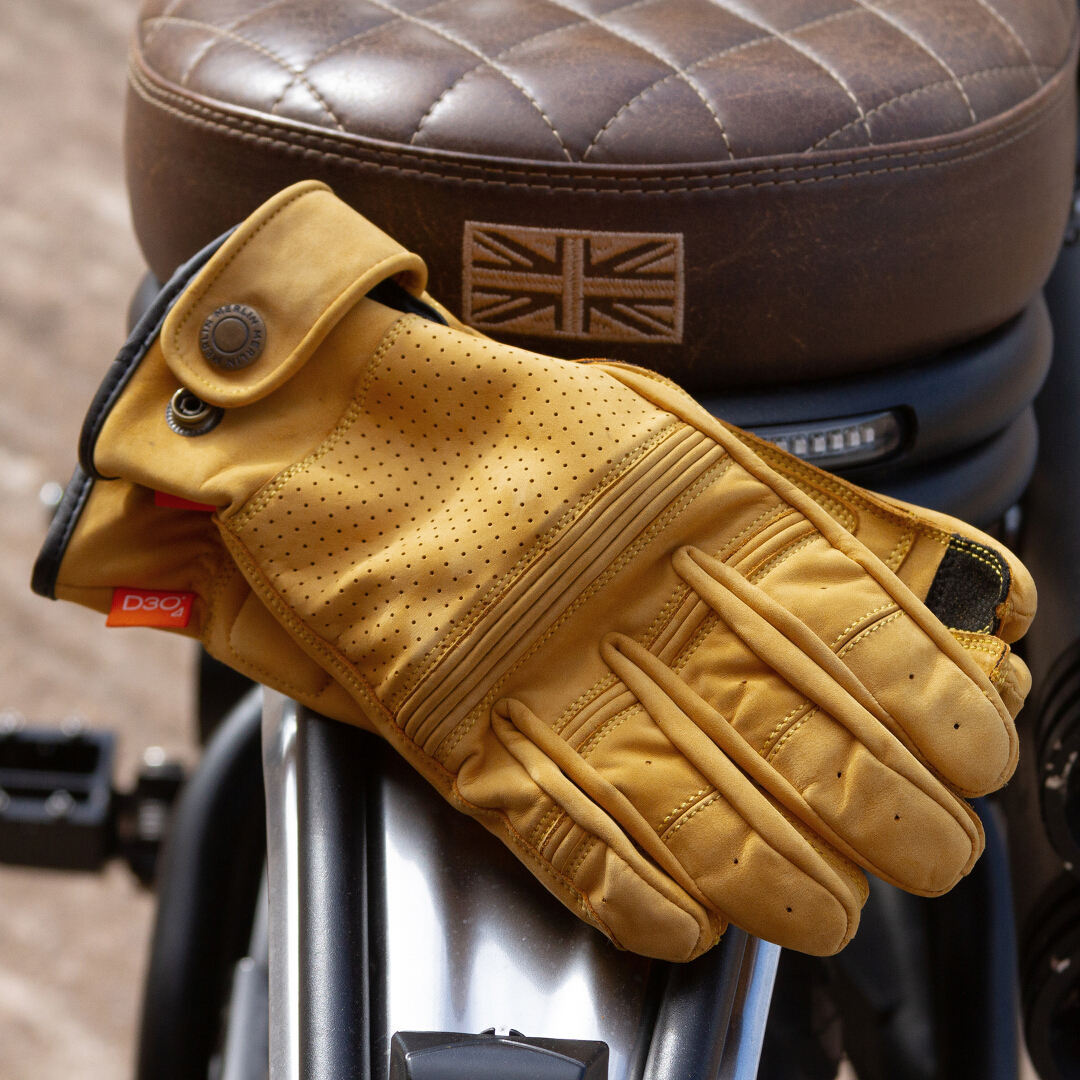 Merlin Leigh D3O Heritage Mănuși de motocicletă galben M Figura 4
