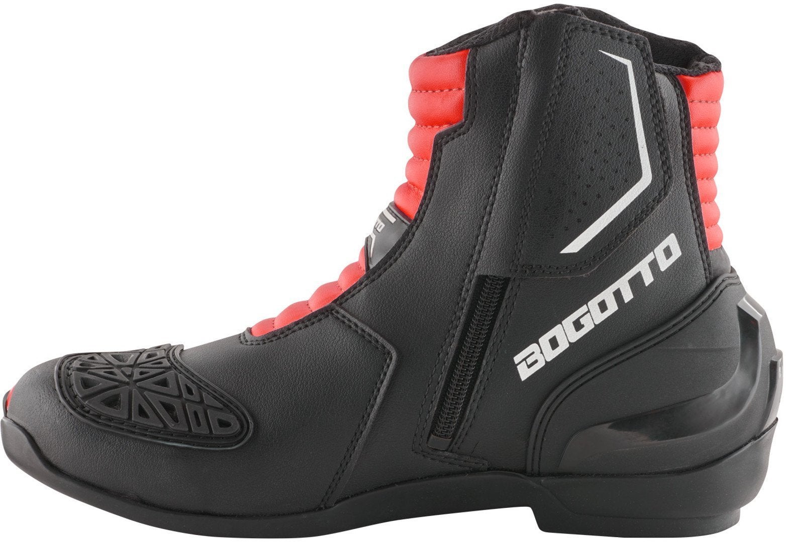 Bogotto Cartagena perforated Motorcycle Boots black/white/red 42 Figure 3