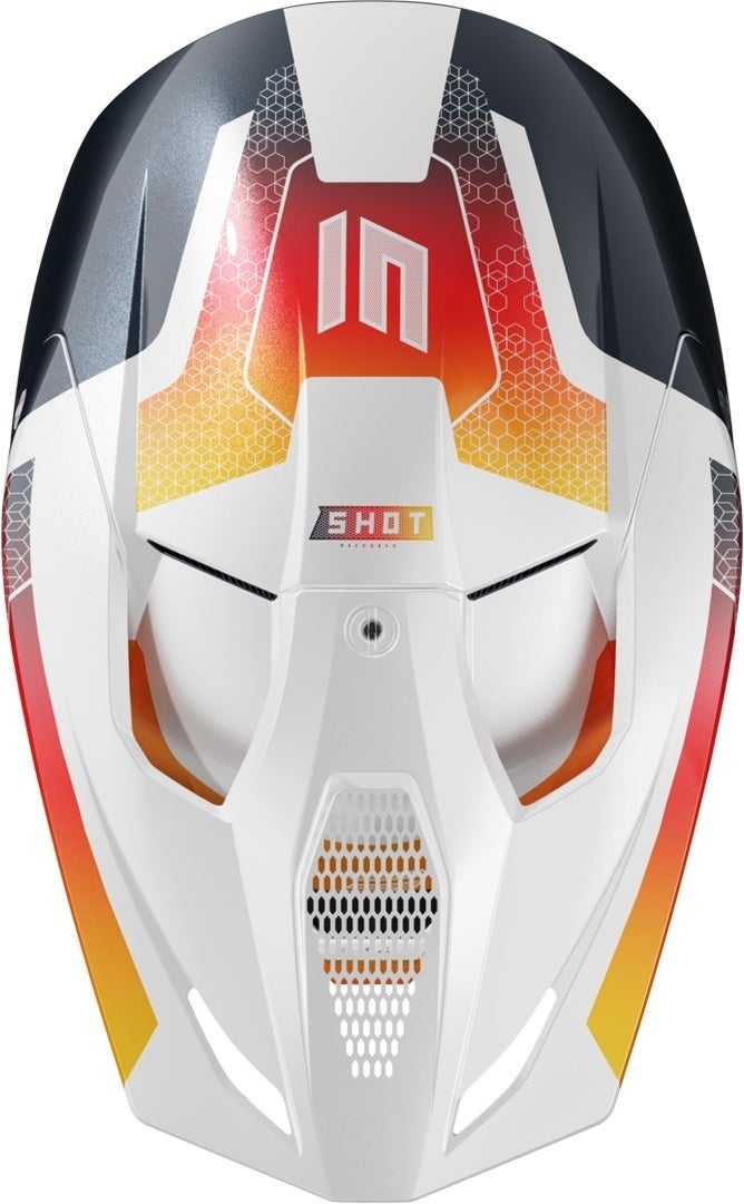 Shot Furious Phaser Capacete de motocross infantil preto/branco/vermelho Y/L (53/54) Figura 3