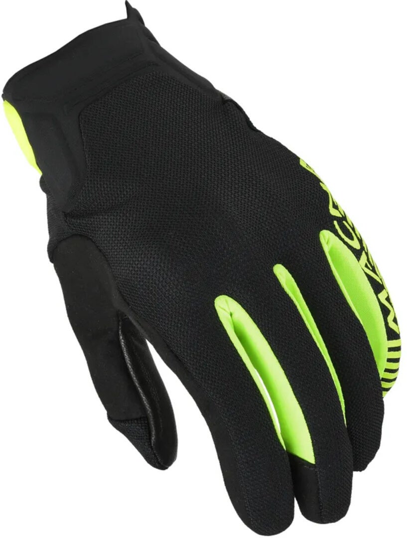 Macna Obtain Leather Motorcykel handsker sort/neon-gul M Figur 1