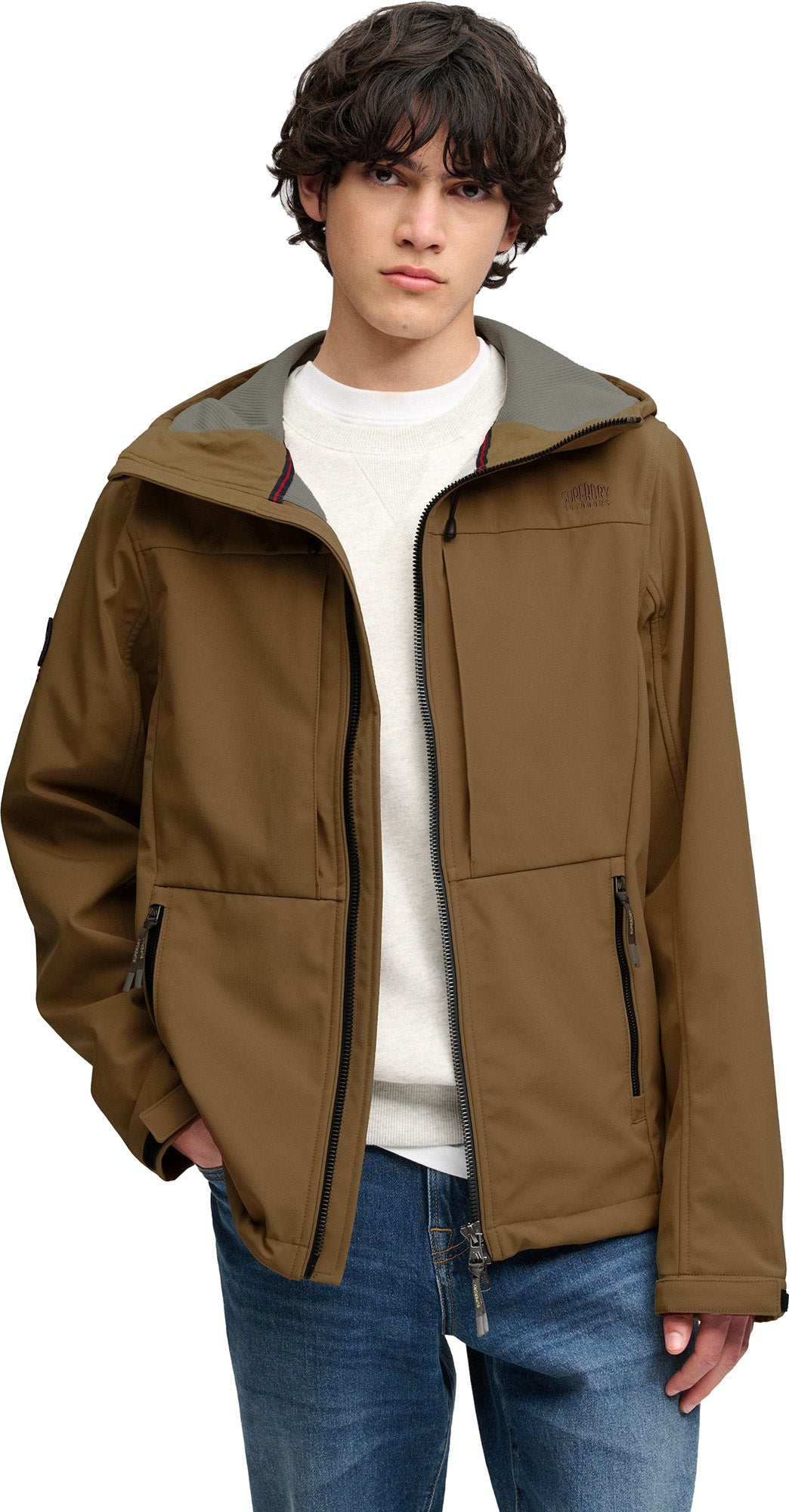 Superdry & Co Softshell Trekker 夹克 米色 S 图6
