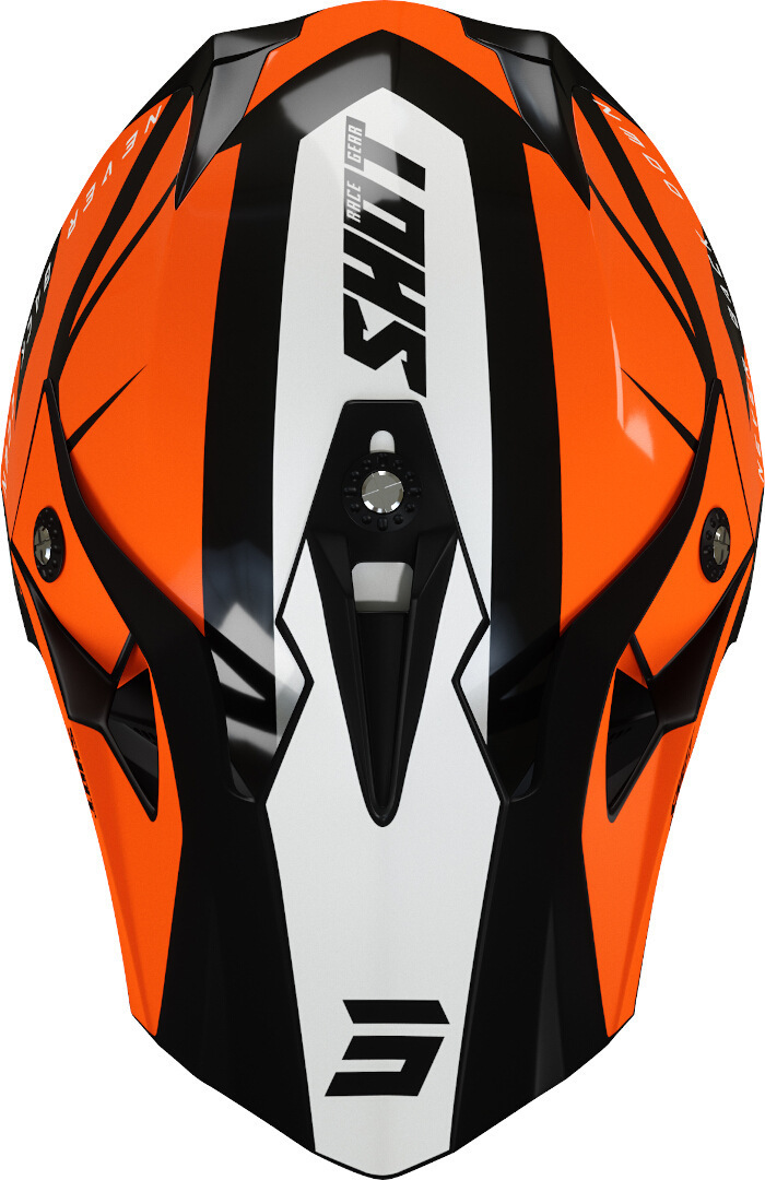 Shot Pulse Revenge Motocross hjälm svart/vit/orange XL (61/62) Figur 3