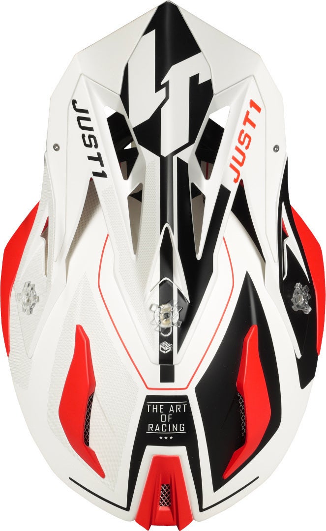 Just1 J18 Pulsar Casco motocross bianco/rosso/nero L (59/60) Figura 2