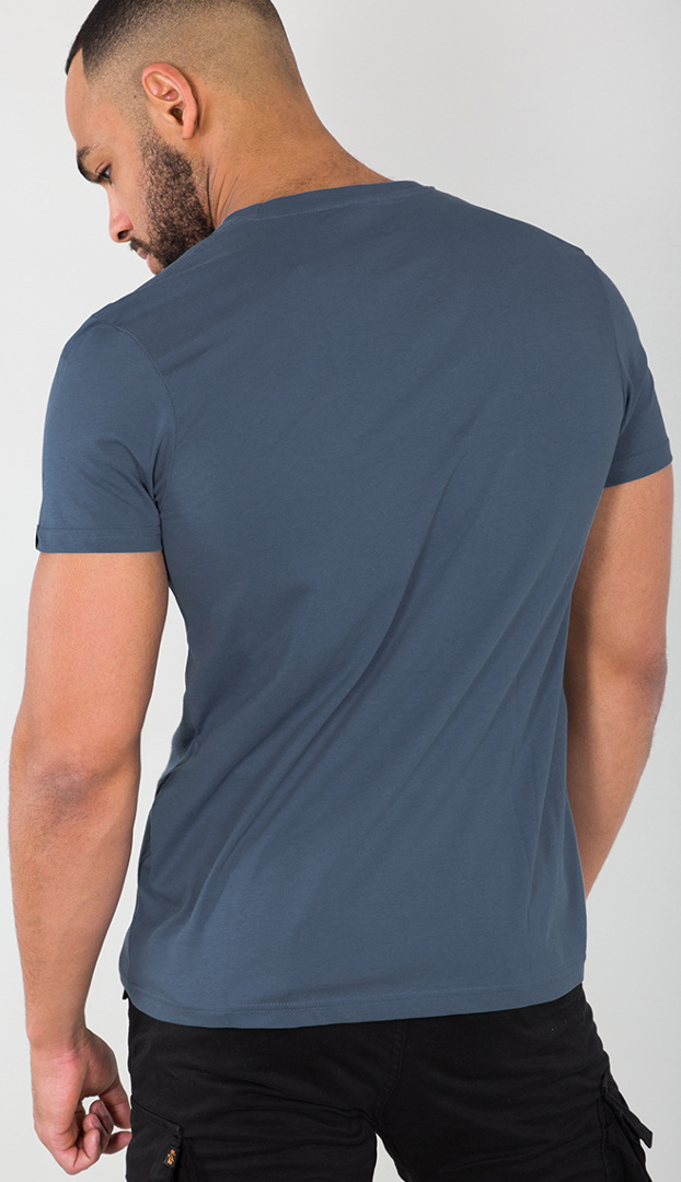 Alpha Industries Basic T Small Logo T-Shirt blau S Abbildung 2