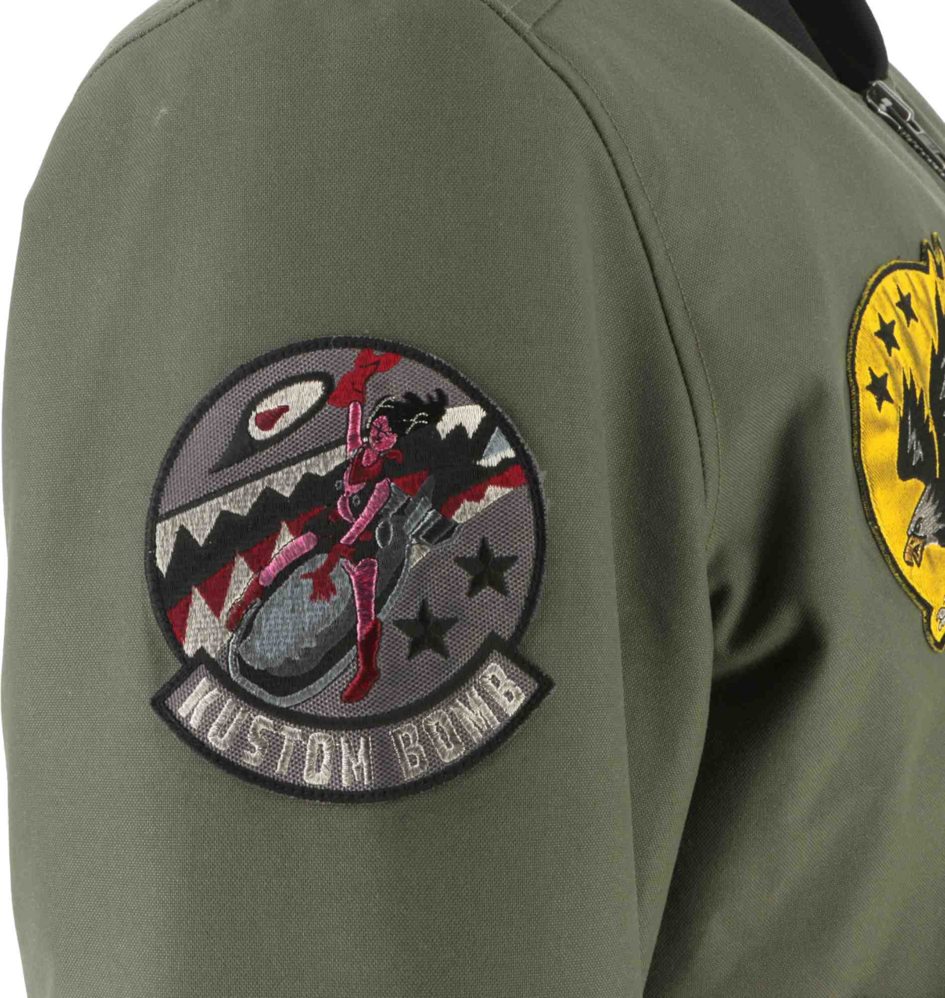 Side view of Von Dutch X Helstons Fight Motorcycle Textile Jacket