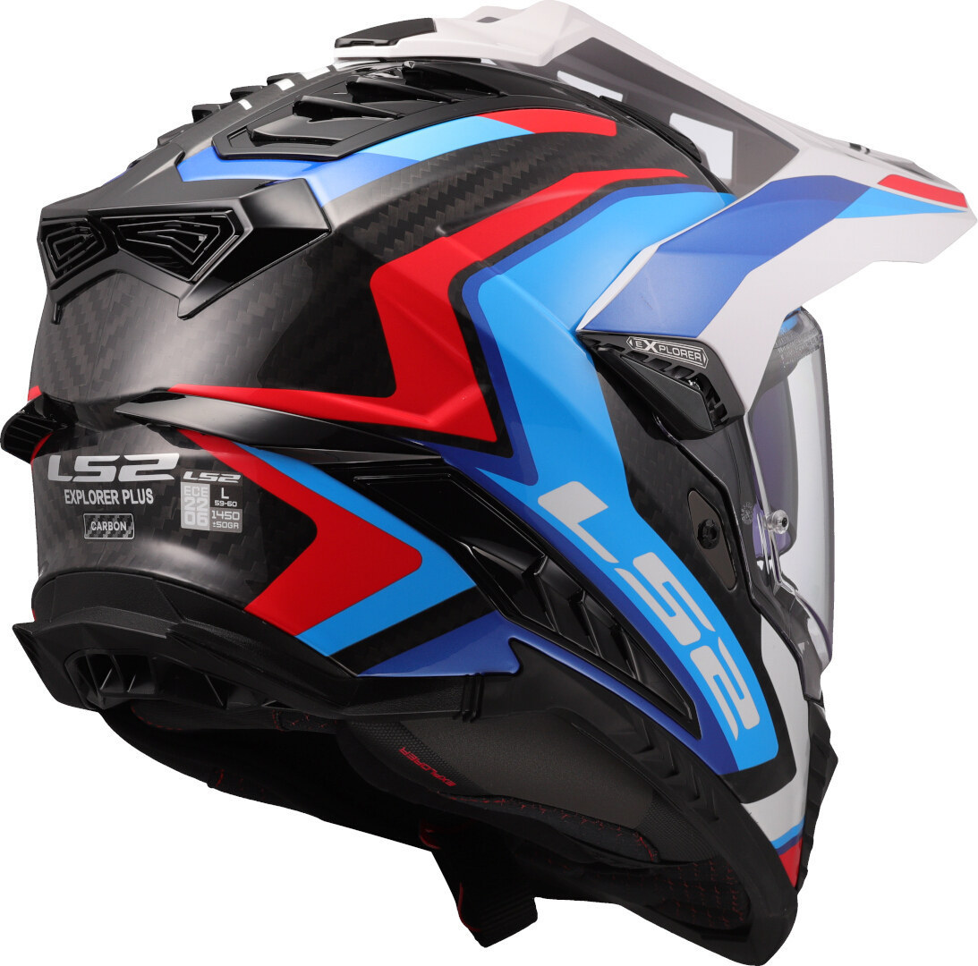 Side view of LS2 MX701 Explorer Carbon Frontier II Motocross Helmet