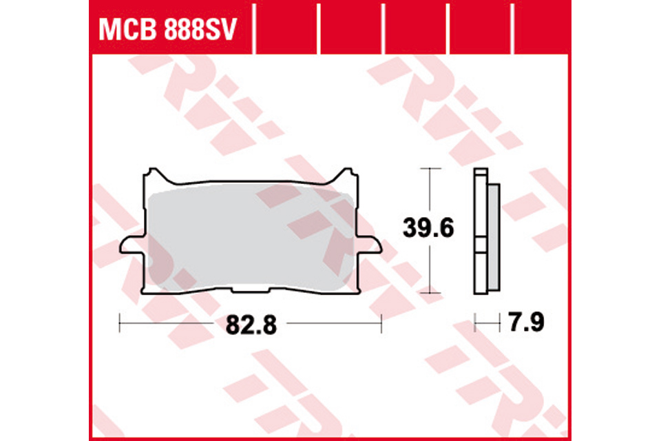 TRW Lucas Sinterbelag MCB888SV Figur 1