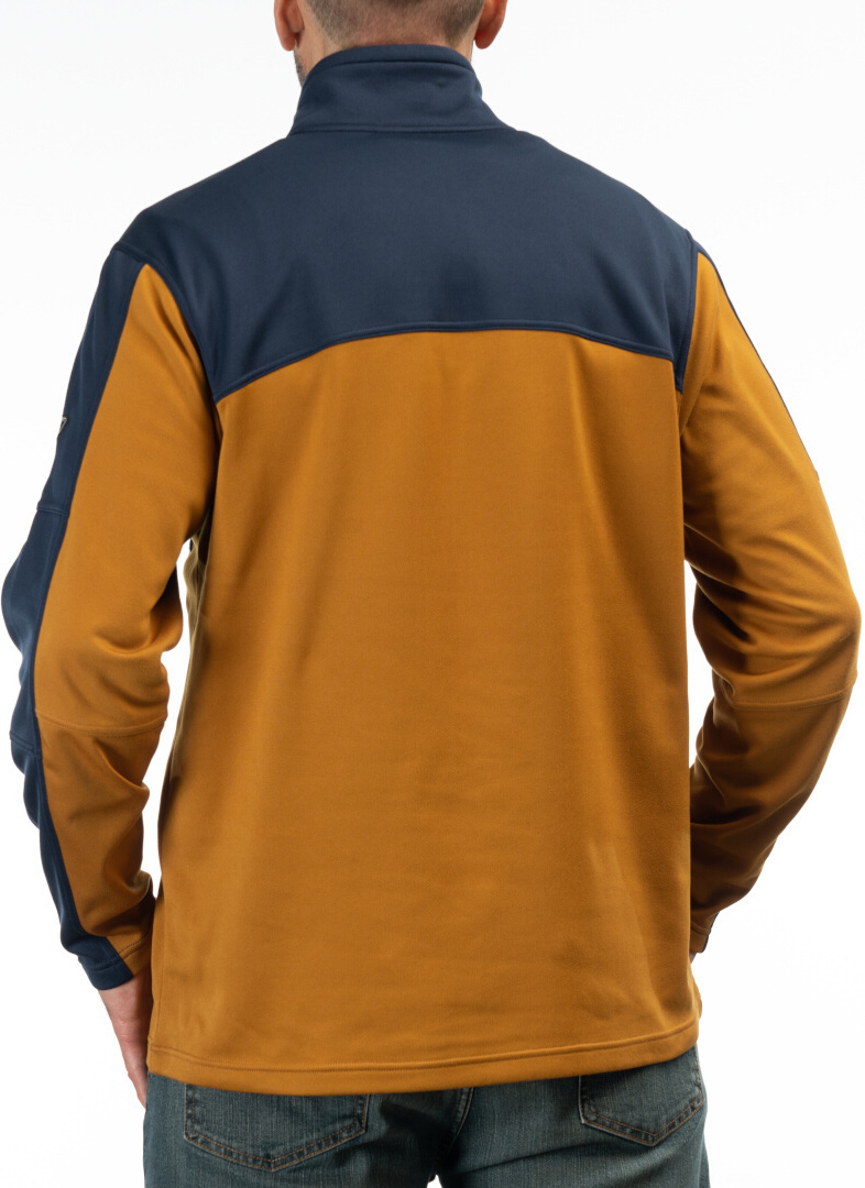 Klim Glacier Pull zippé 1/4 Ocre/bleu foncé/rouge S Figure 3