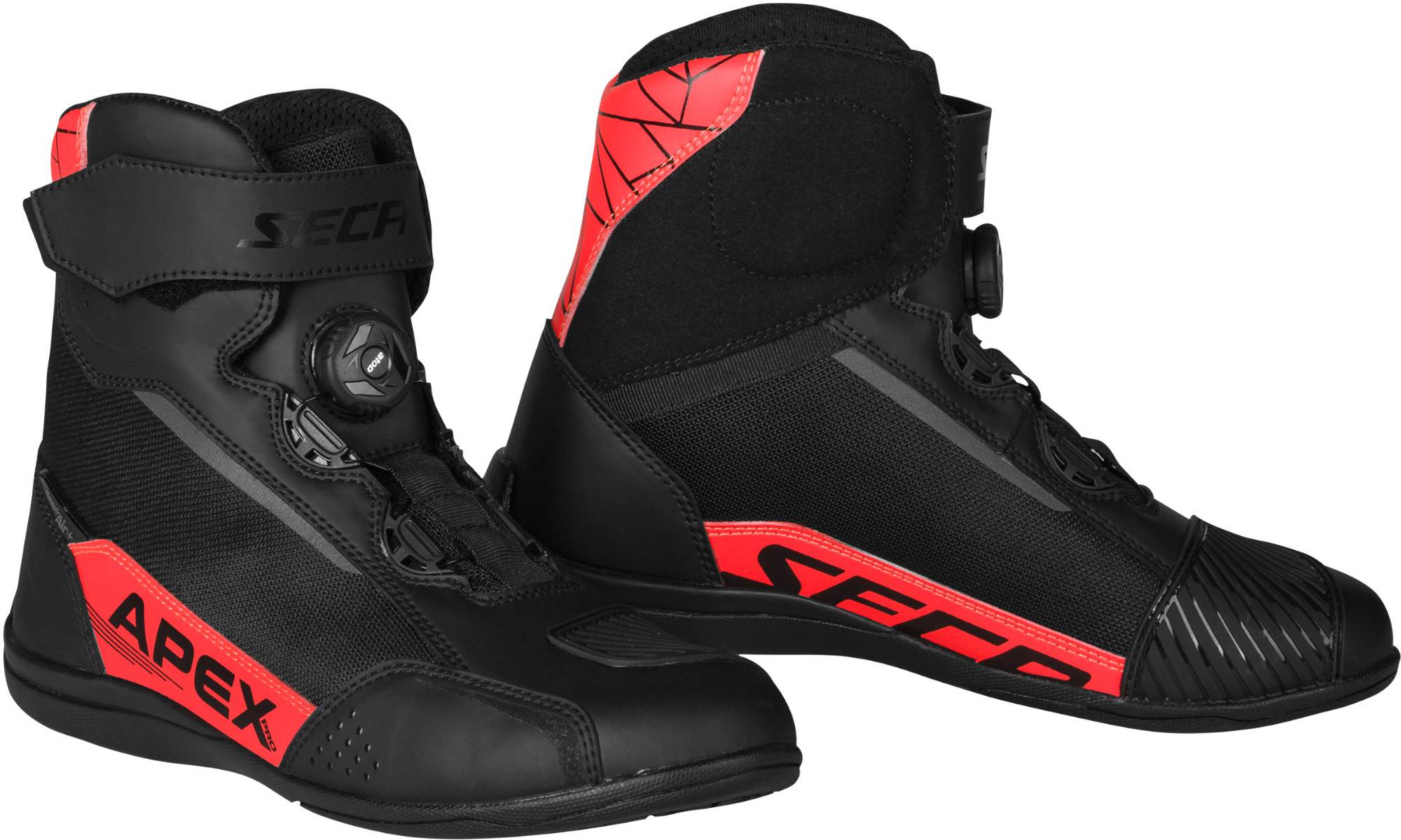 Seca Apex Pro Sapatos de motocicleta vermelho/preto 42 Figura 1