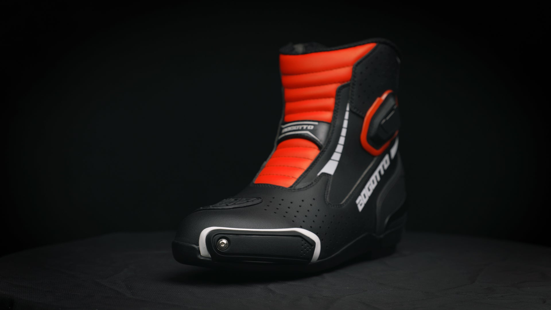 Bogotto Cartagena perforated Motorcycle Boots black/white/red 47 Figure 6
