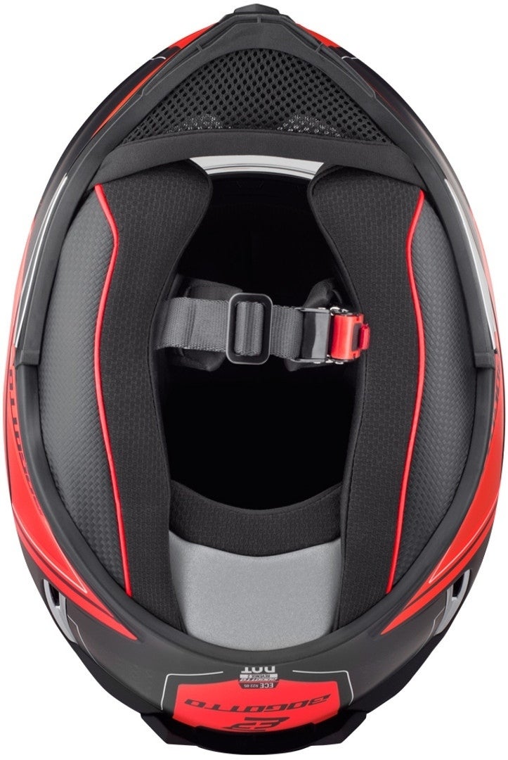 Bogotto FF110 Cinder Helm schwarz matt/rot S Abbildung 5