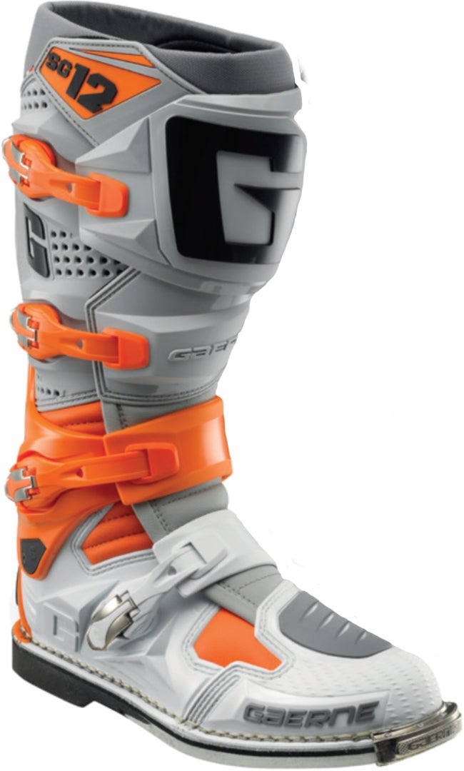 Gaerne SG-12 Bottes de motocross Gris/blanc/orange 43 Figure 4
