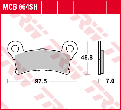 TRW Lucas Sinterbelag MCB864SH Figur 1