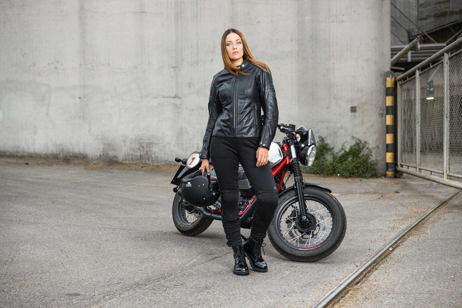 Rukka Mehan Dames motorfiets lederen jas Zwart 42 Figuur 3