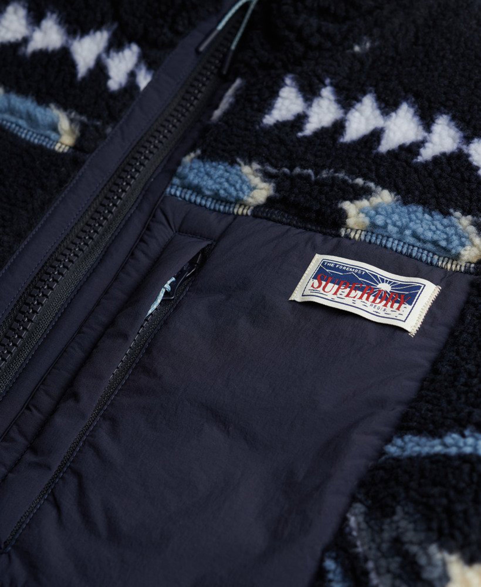 Superdry & Co Fleece Onion Quilt Hybridjacke blau 12 Abbildung 2
