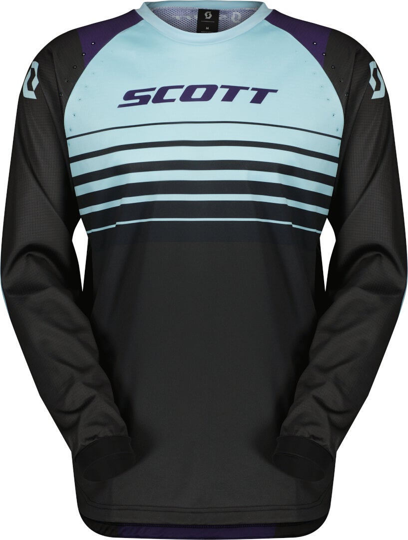 Scott Evo Swap Motokrosový dres Černá/světle modrá XXL Obrázek 1