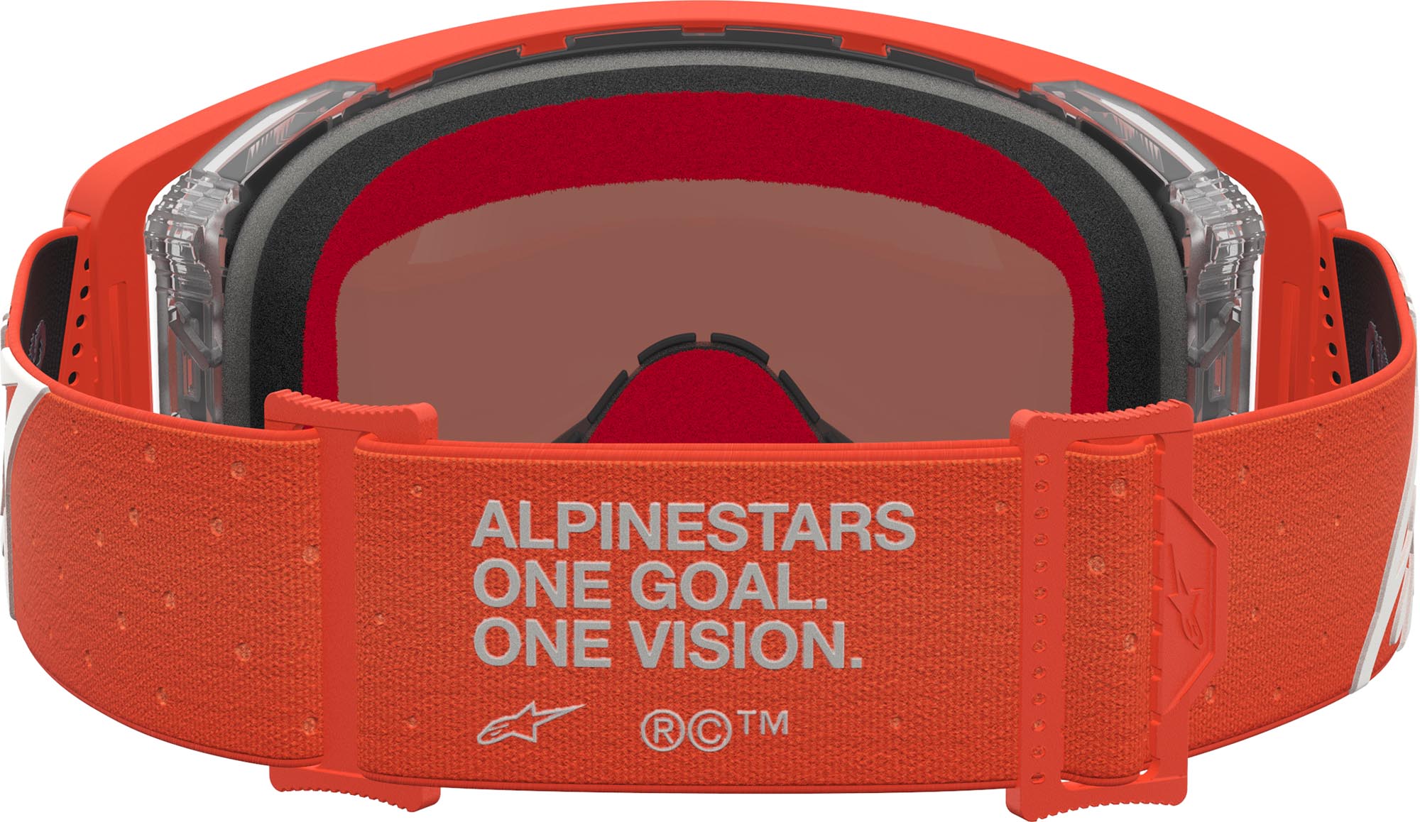 Alpinestars Supertech Vesta Mirror Lunettes de motocross orange/blanc Figure 2