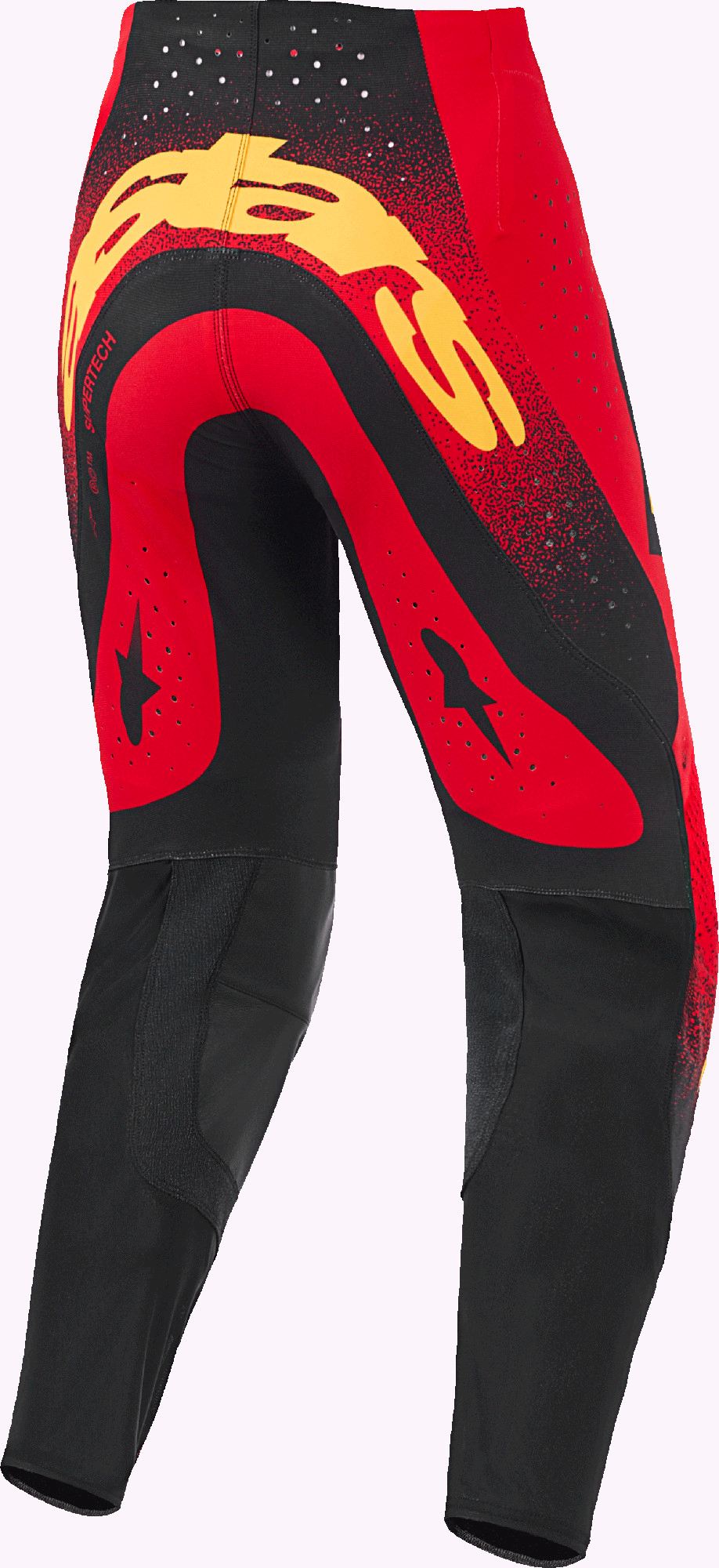 Alpinestars Supertech Scenz Motocross Hose rot/schwarz/gelb 32 Abbildung 2