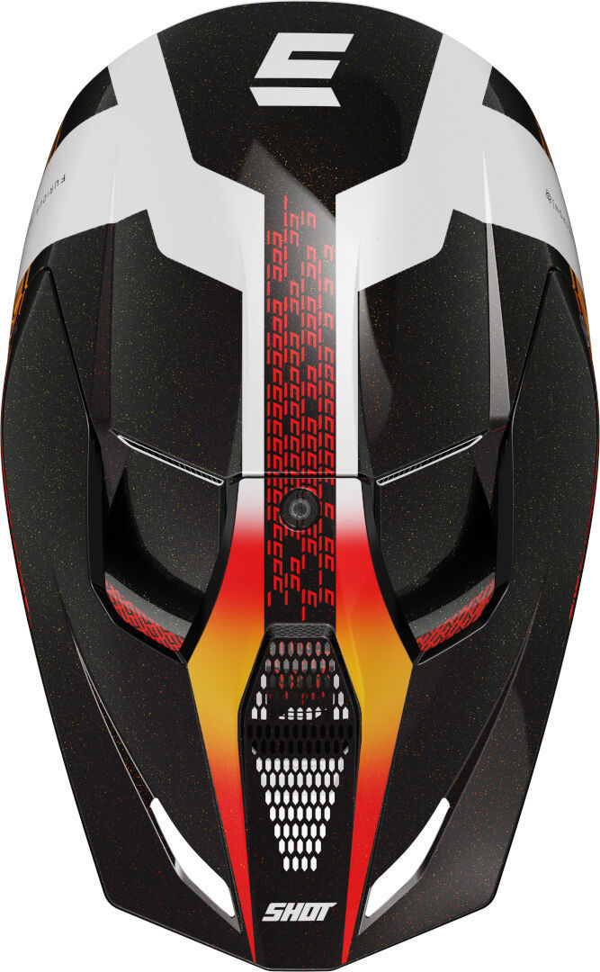 Shot Furious Electron Motocross hjälm orange/vit S (55/56) Figur 2